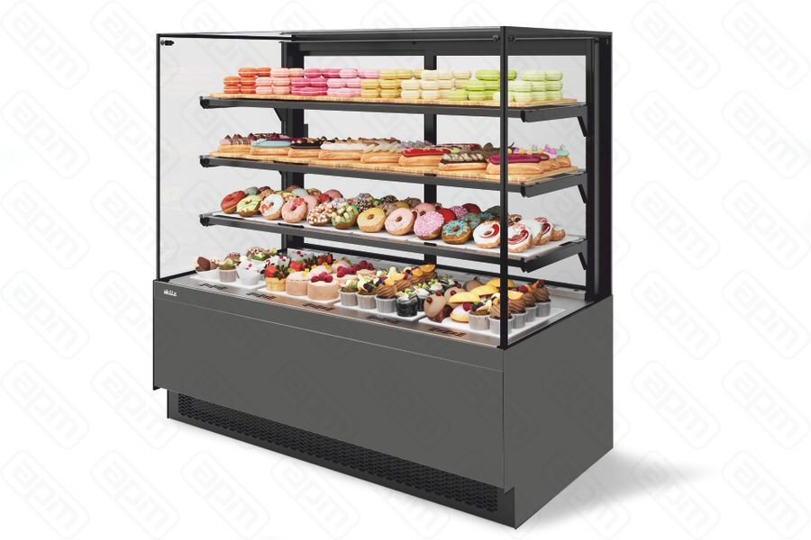 Витрина Кондитерская Vete II kub 90 АнтрацитСерый матовый VG033B7016M