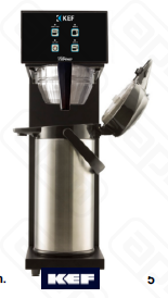 Программируемая фильтр-кофемашина FLC 120 AP black FLC120 AP KEF PROGRAMMABLE FILTER COFFEE MACHINE WITH THERMOS 22 LT