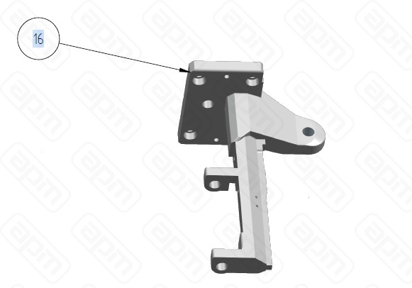 НАПРАВЛЯЮЩАЯ СЛАЙДЕРА ДЛЯ МАШИНЫ ДОБРАБОТКИ ЯБЛОК FEUMA 300741