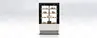 Витрина Cryspi Elegia Quadro К 1000Д R290 ЕL2G9005матA9005матB9010стрмP1PS