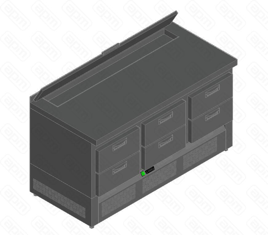 СТОЛ ДЛЯ САЛАТОВ HICOLD SLE2-222GN 16 СКРЫШК