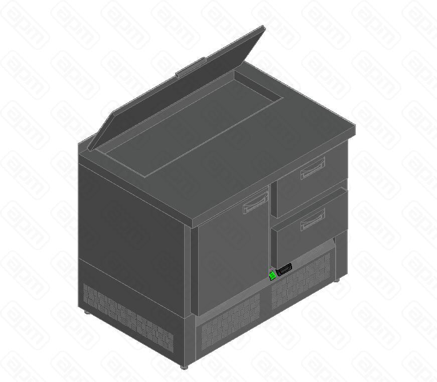 СТОЛ ДЛЯ САЛАТОВ HICOLD SLE1-12GN С КРЫШК