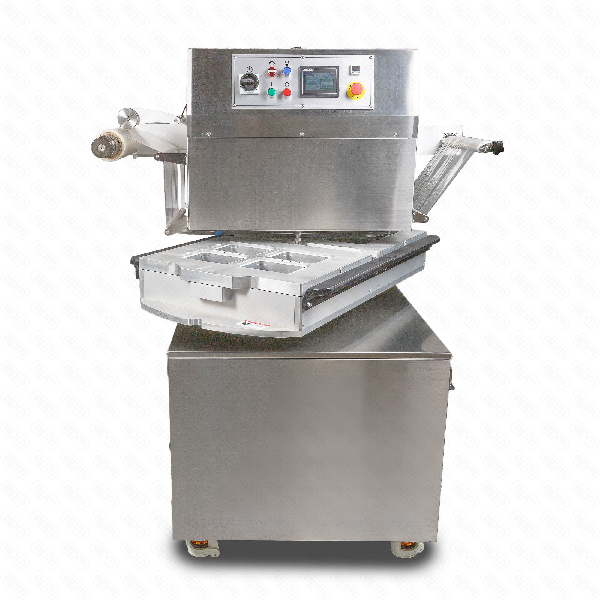 Полуавтоматический запайщик лотков ротационного типа HVT-450R нержСКИН 4 лотка210148120