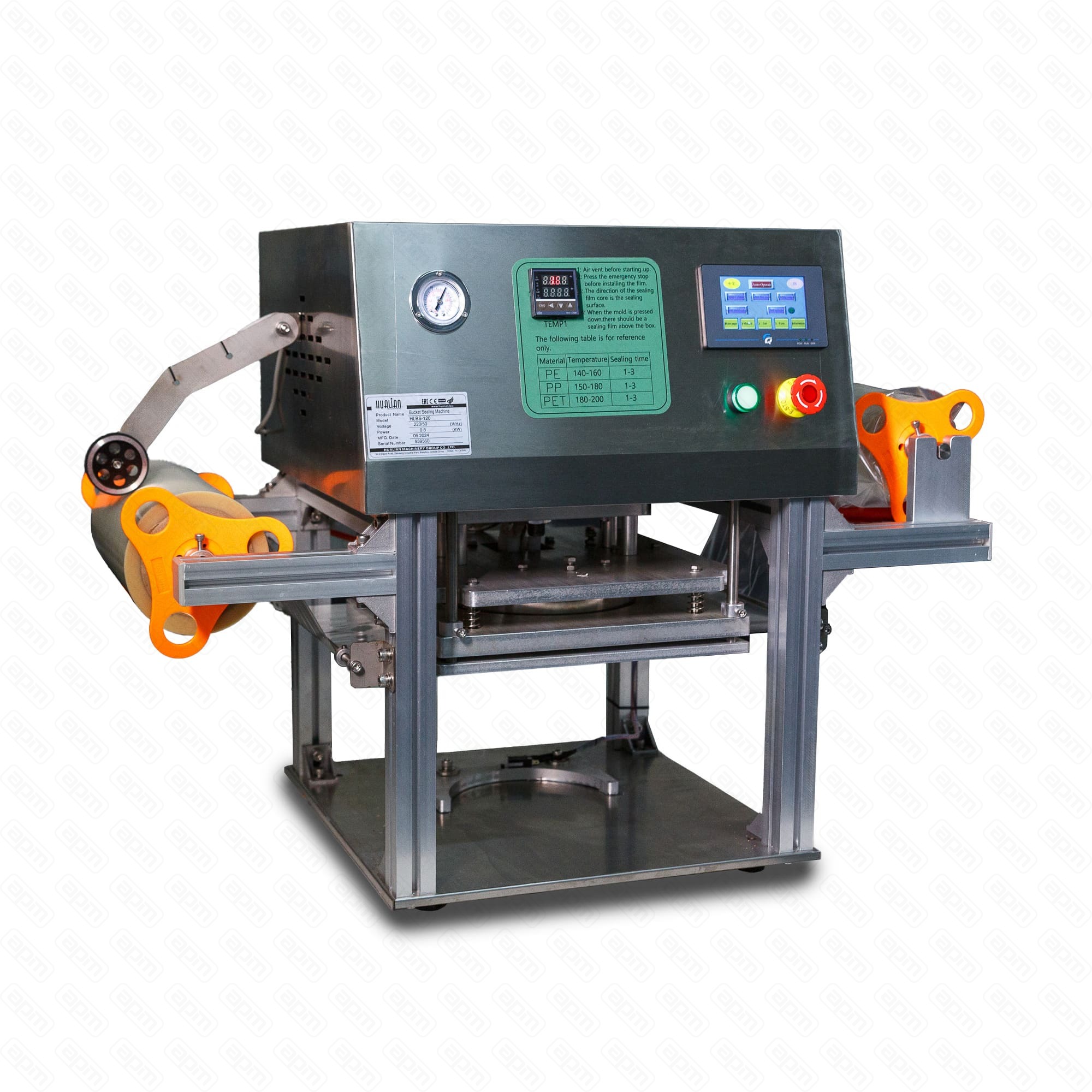 Полуавтоматический запайщик ведер HLBS-120  173 мм