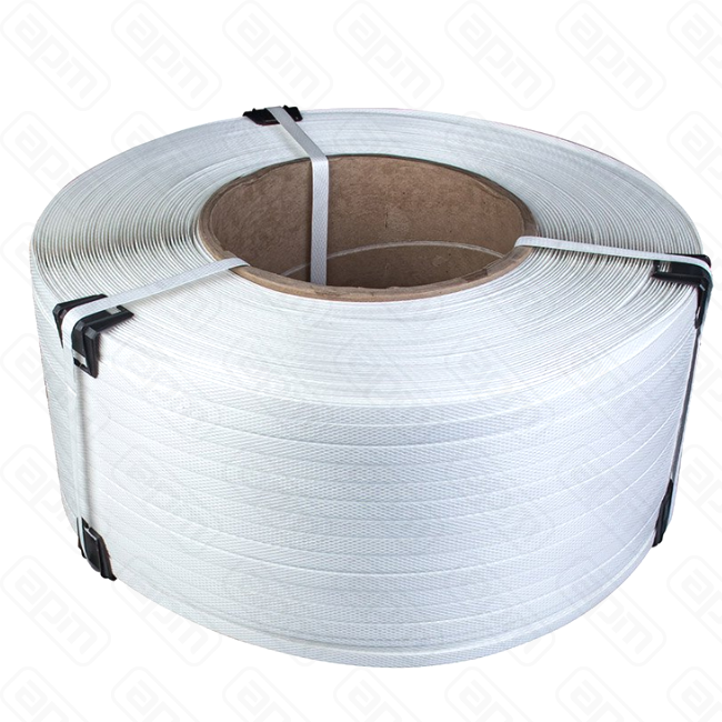 Стреппинг лента ПП 12053000 полуавтоматическая белая диаметр втулки 200мм