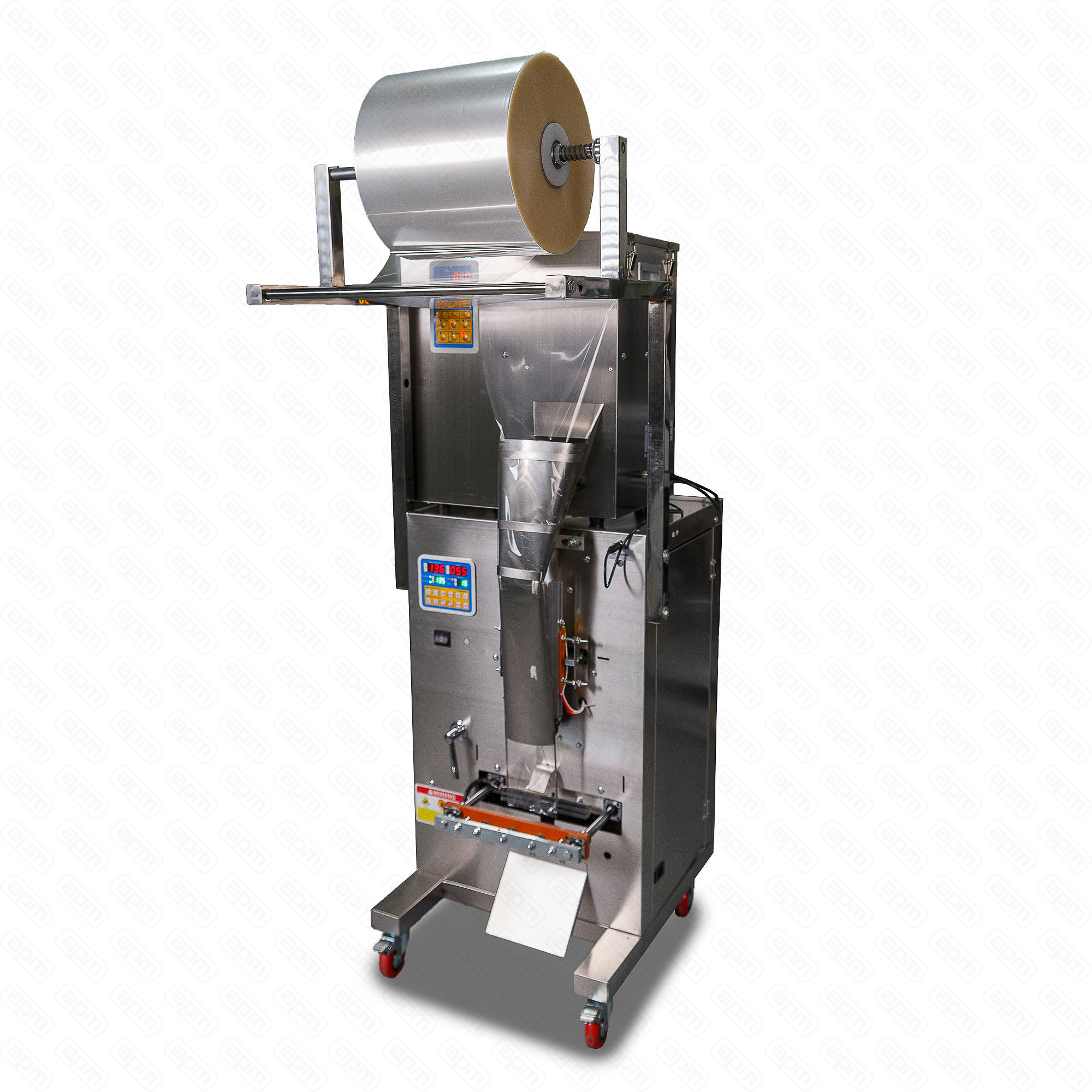 Автоматическая фасовочно-упаковочная машина DXDK-500 NEW 3-х шовный пакет ширина пленки 200 мм