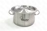 Кастрюля нерж с тройным дном 220х130мм объем 5L с двручками 101342  Viatto 
