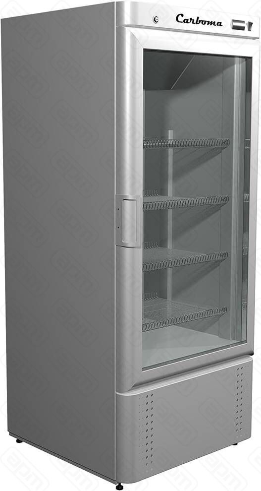 ШКАФ ХОЛОДИЛЬНЫЙ СО СТЕКЛОМ CARBOMA R560С RAL9006