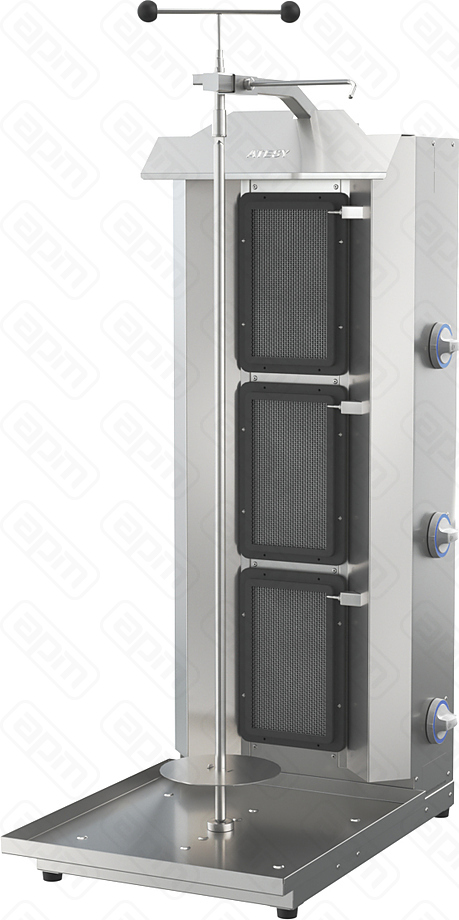 УСТАНОВКА ШАУРМА-3-ГАЗ-05-ОЦ С РУЧ ПРИВОДОМ