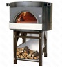 ПЕЧЬ ДРОВЯНАЯ MORELLO FORNI PAX100 НА ПОДСТАВКЕЯЩИК ДЛЯ ДРОВФРОНТ НЕРЖ