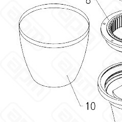 КОЖУХ ДЛЯ МИКСЕРА ROLLMATIC BULL 60 D00998